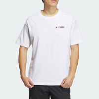 阿迪达斯短袖男运动休闲简约百搭轻薄透气圆领T恤 IB8693 D