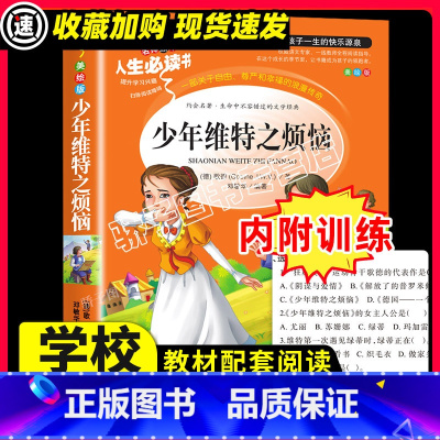 [29元3件]少年维特之烦恼 [正版]少年维特之烦恼原著必小学生34课外阅读书籍三年级四五六青少年人民儿童文学教育读物山
