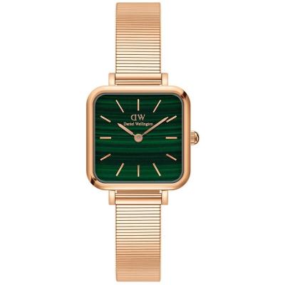 Daniel Wellington中性日韩腕表绿色表盘手表Quadro Studio 22mm