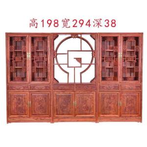 森美人书房组合实木家具陈列柜中式橱柜仿古展示置物古董博古架中医办公