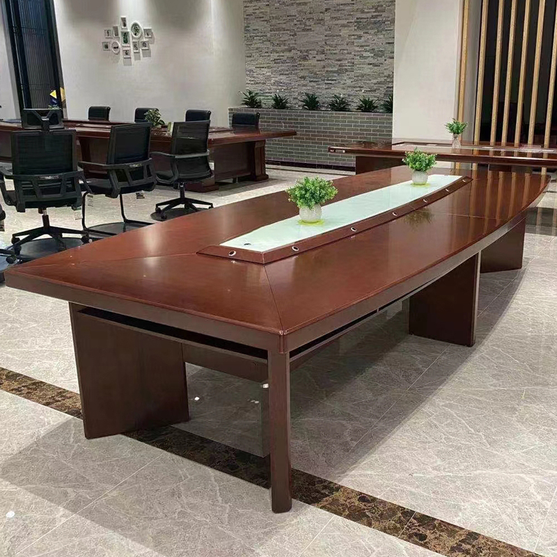 臻远 ZY-HYZ-511油漆会议桌木质贴皮油漆洽谈桌4.8米