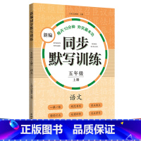 新编同步默写训练 5年级上册 [正版]小学一二三四五年级上下册新编同步默写训练看拼音写词语生字注音组词阅读理解语文识字卡