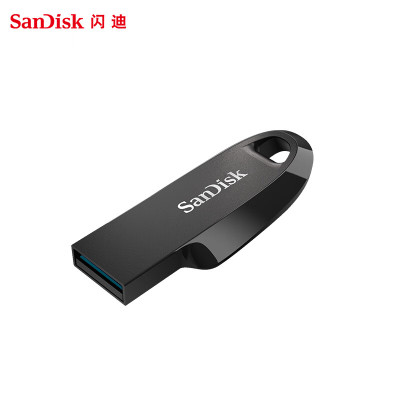 闪迪(SanDisk)32GB USB3.2 U盘 CZ550黑色 安全加密 数据恢复 学习电脑办公投标 小巧便携
