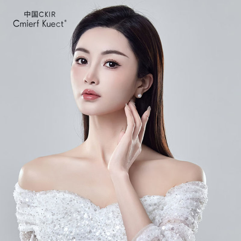 Cmierf Kuect(中国CKIR)丝绸白珍珠耳环925银CKIR-Z92513