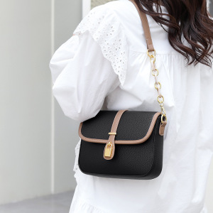 潮流单肩腋下小包包女新款质感软面小众撞色女士斜挎包女包