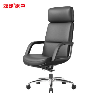双朗 皮质经理办公椅 SL-52335JY 700*660*1240mm 黑色 张