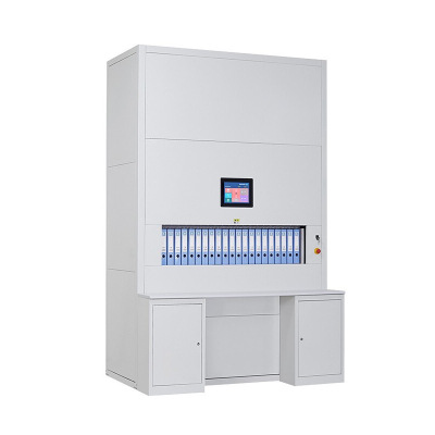 域赢智能档案回转柜全自动选层密集柜可升降文件柜自选到本12寸屏 定制(根据房间尺寸)