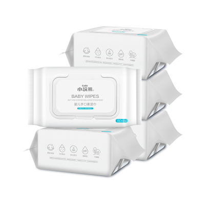 小浣熊婴儿手口柔湿巾加厚*5包