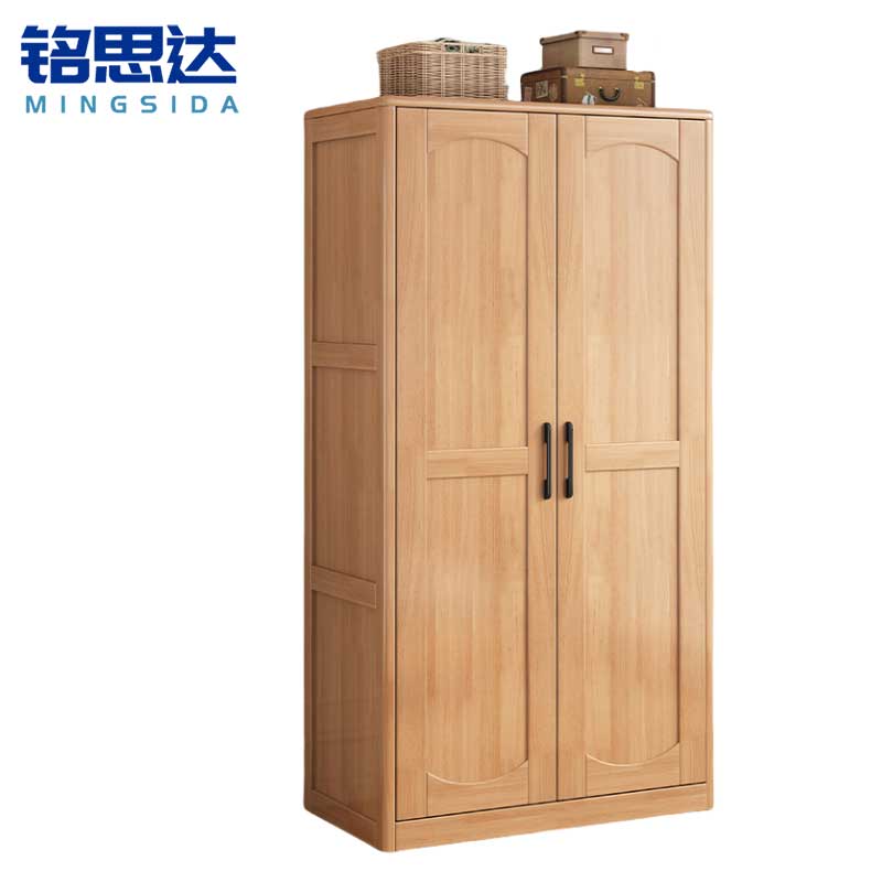 铭思达实木衣柜两门台