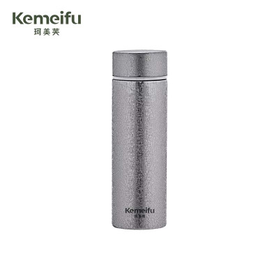 珂美芙 纯钛内胆茶水分离温显保温杯 银灰色420ml 个