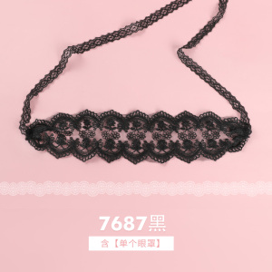 霏慕(Fee et moi)女式情趣睡衣情趣内衣配件性感透视蕾丝飘带仙女眼罩7687