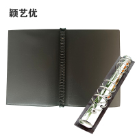 颖艺优 皮面活页会议记录笔记本工作手册 210X285mm 个