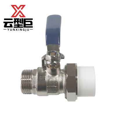 云型巨 PPR外丝球阀 PPR管配件 塑料管配件 25*3/4 单位:个