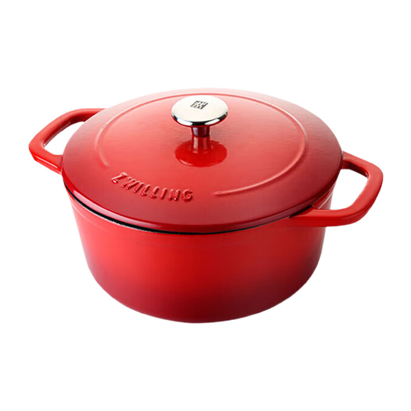 双立人汤锅20cm珐琅铸铁锁汁入味红色40501-463