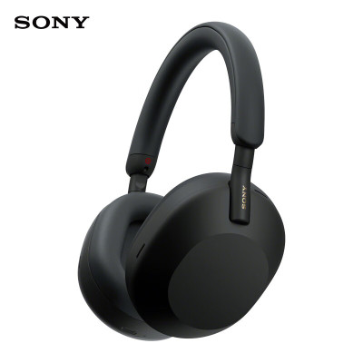 索尼(SONY)WH-1000XM5 头戴式无线降噪耳机 AI智能降噪 黑色 高考祝福礼物