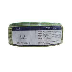 绵缆 铜芯聚氯乙烯绝缘电缆 BV-1.0双色300/500V 卷