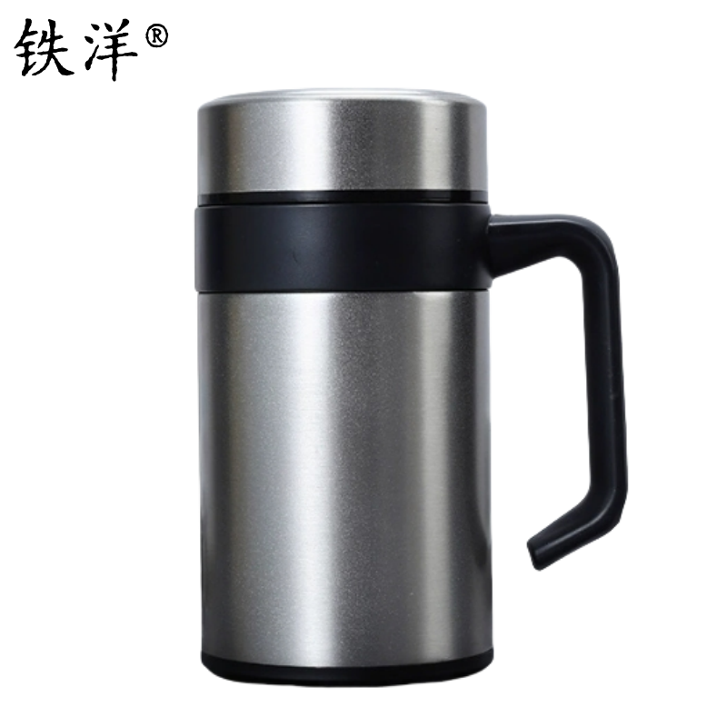 铁洋 手柄不锈钢保温杯 450ML 个