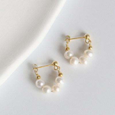 S925纯银珍珠耳钉韩版法式浪漫女轻奢耳环新款潮高级感耳饰百搭送女朋友老婆情人节七夕生日礼物