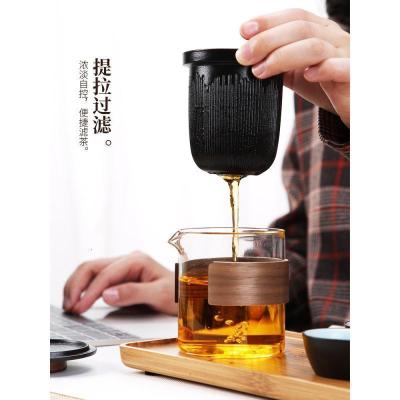 家柏饰(CORATED)便携包旅行功夫茶具套装简约快客杯一壶四杯随身茶壶泡茶杯定制