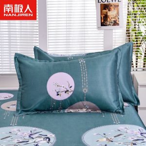 冰丝凉席枕头枕套一对装48x74cm夏季可机洗水洗枕席一只装