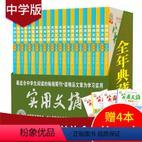 [正版]4本共28本打包 2019全年珍藏礼盒版实用文摘中学版杂志2019年1-12月 中考作文素材过刊初高中学生