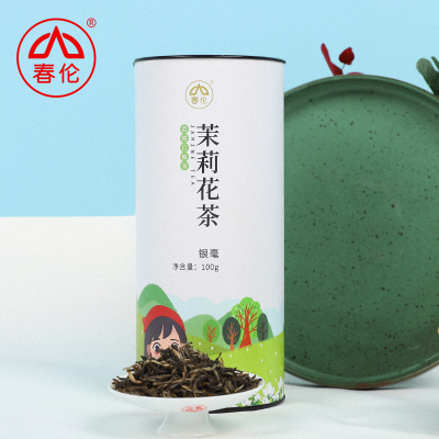 春伦名茶茉莉银毫茶福建福州茉莉花茶一级茶叶100g