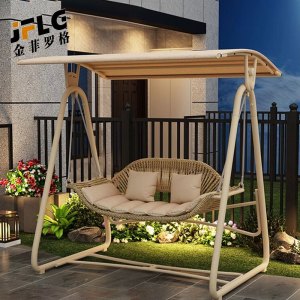 苏宁 金菲罗格 户外庭院摇篮秋千吊椅