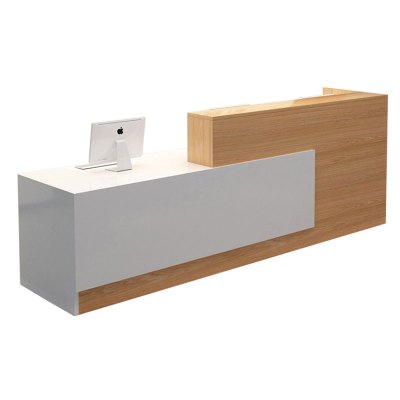 金菲罗格公司前台桌简约接待台颜色备注 3200*600*750/1000