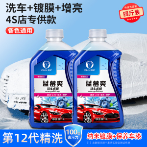 [补贴10%]洗车液水蜡强力去污白车黑车清洁汽车上光镀膜专用泡沬清洗剂套装