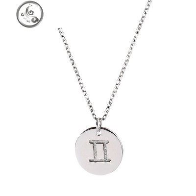 十二星座项链女纯银项链潮网红锁骨链女简约气质 JiMi