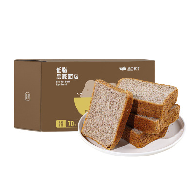 1000g-鲨鱼菲特2斤黑麦全麦面包松软美味全麦粗粮健康早餐饱腹减低脂肥卡热量代餐食品一整箱批发