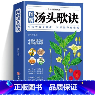 [正版]汤头歌诀 全彩典藏白话版中医书籍大全中医基础理论倪海厦经典药方书籍大全经典药方中医书籍养生诊断学中草药彩色图案大