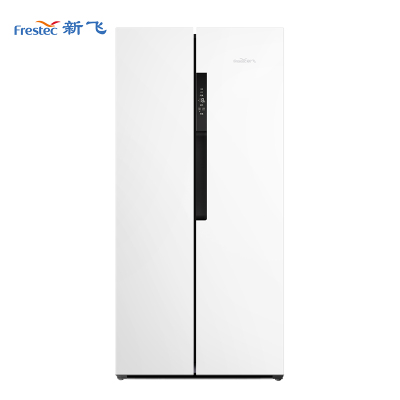 新飞(frestec)613升家用大容量冰箱双开门风冷无霜变频一级节能三重除菌净味冰箱对开门BCD-613WK9AT 白