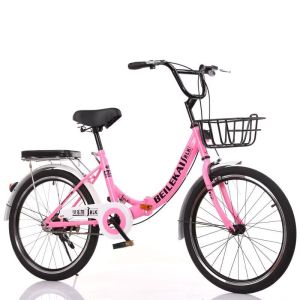 折叠通勤自行车免安装自行车变速车男女单车学生车普通轻便车