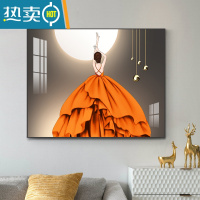 敬平电表箱装饰画可推拉简约现代客厅配电箱免打孔电闸盒遮挡挂画美女装饰画