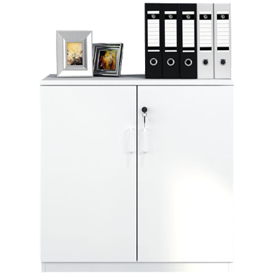 臻远办公矮柜文件柜木质储物柜打印机边柜ZY-MZG-13两门800*400*800