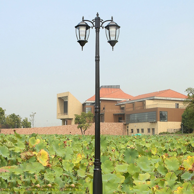 如华福禄定制庭院灯户外小区路灯家用led景观灯双头3米高杆灯装饰花园