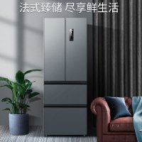 美菱 368升 法式多门 四开门大容量家用冰箱双变频风冷无霜离子净味冰箱 BCD-368WPC