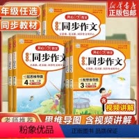 [上册+下册]同步作文(全2册) 小学一年级 [正版]2024新版 同步作文三年级上册下册二年级四五六年级小学生人教版语
