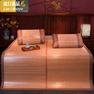 凉席1.8m床双人2.0x2单人学生宿舍0.9米竹席1.5双面夏季席子1.2 三维工匠