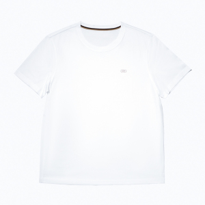 尘界男士白色短袖T恤男夏季圆领纯色纯棉打底衫