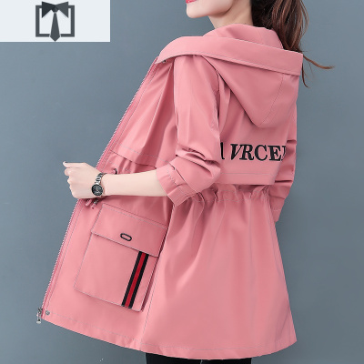 SUNTEK加绒风衣女中长款小个子秋冬加厚外套2020新款韩版宽松百搭大衣潮风衣