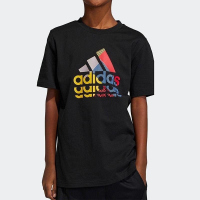 ADIDAS阿迪达斯短袖T恤运动休闲舒适针织圆领儿童上衣IB9136 D