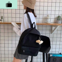 日韩版大高初中学生书包女时尚潮流双肩包小清新校园帆布背包NEW LAKE