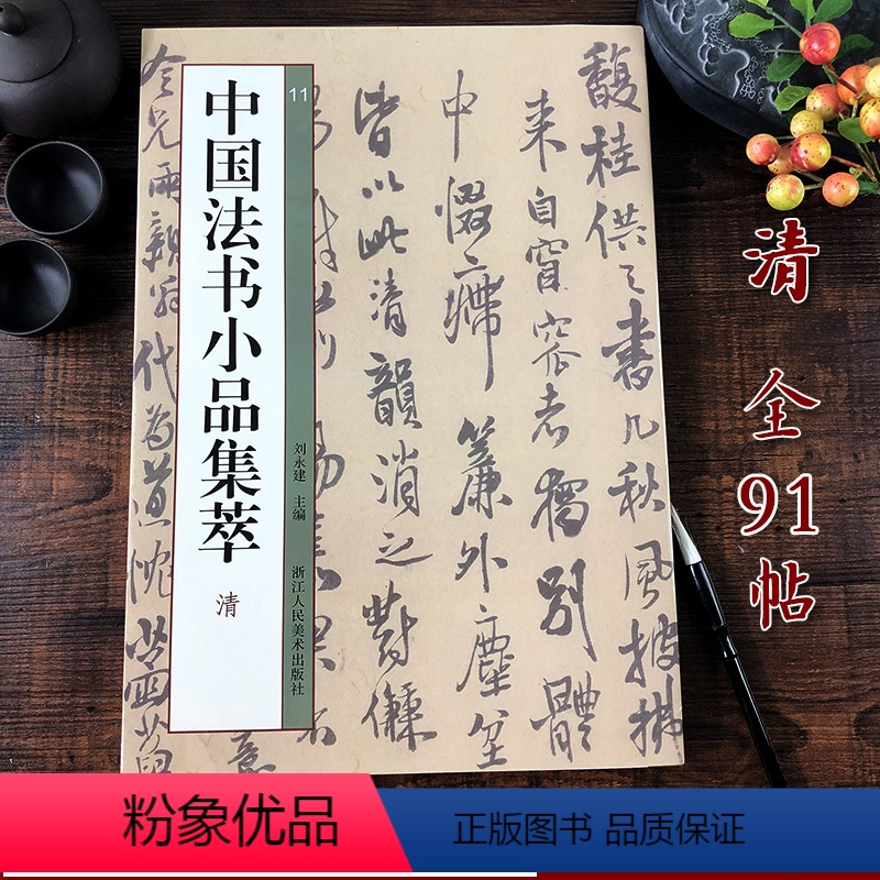 [正版]中国法书小品集萃清 清代14位名家91帖 王铎/傅山/恽寿平/八大山人/吴昌硕/黄慎尺牍手札行书草书毛笔书法字