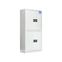 鑫升顺保密柜财务档案柜文件柜办公室资料储物柜保险柜电子密码国保锁通双节白色-电子密码锁