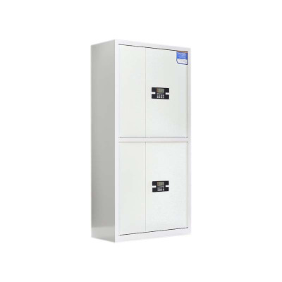 鑫升顺保密柜财务档案柜文件柜办公室资料储物柜保险柜电子密码国保锁通双节白色-电子密码锁