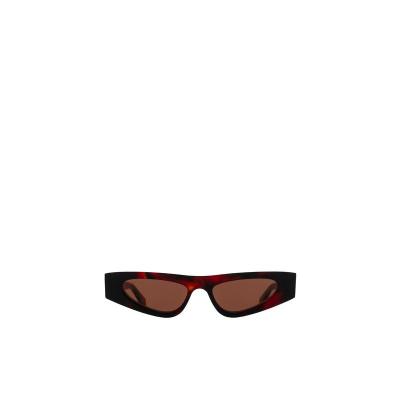 古驰(GUCCI)醋酸纤维猫眼框太阳镜女款时尚轻便耐摔大框遮阳防紫 棕色