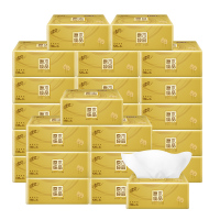 清风 原木金装系列 120抽抽取式面纸24包装AR44ZSY3(6提/箱) 整箱