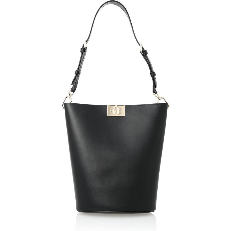 FURLA女士迷你桶包手提斜挎两用柔软皮革百搭通勤休闲单肩包